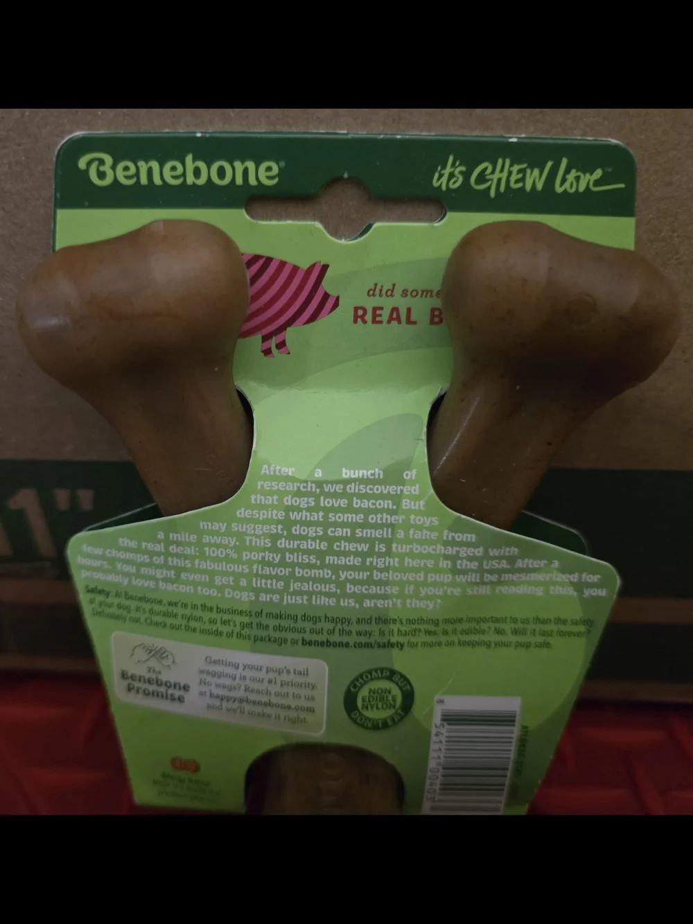 NWT-Chuckit! Plush Ball + Benebone Bacon Wishbone + Petstages Branch Dog Toys